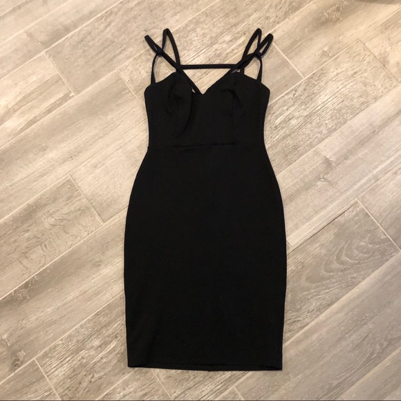 Lulu’s Black Strappy Bodycon Dress - Picture 3 of 5